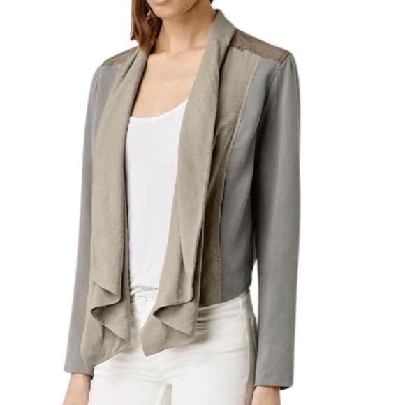 All Saints Jackets & Blazers - All Saints Kwar jacket in khaki sz 2
